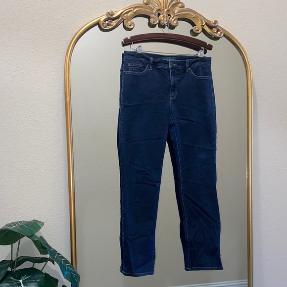 Ralph Lauren Lauren Jeans Deep Blue Straight Leg Jeans Size 12 - Picture 2 of 8